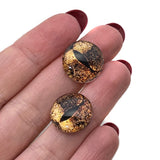 Copper Bullfrog Glass Eyes