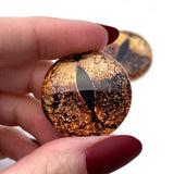 Copper Bullfrog Glass Eyes