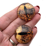 Copper Bullfrog Glass Eyes