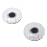 30mm White Cable Knit Sweater Glass Eyes