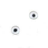 6mm White Cable Knit Sweater Glass Eyes