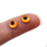 Carved Pumpkin Halloween Glass Eyes
