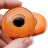 Carved Pumpkin Halloween Glass Eyes