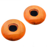 Carved Pumpkin Halloween Glass Eyes