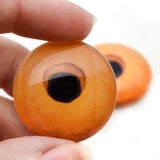 Carved Pumpkin Halloween Glass Eyes