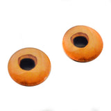 Carved Pumpkin Halloween Glass Eyes