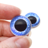 High Domed Celestial Blue Doll Glass Eyes