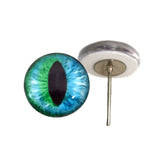 Cheshire Cat Glass Eyes on Wire Pin Posts