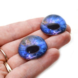 High Domed Colorful Galaxy Glass Eyes
