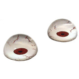 High Domed Crazy Red Mars Martian Glass Eyes