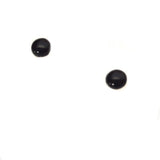 Dark Black Barn Owl Bird Glass Eyes