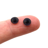 6mm Dark Realistic Deer Taxidermy Glass Eyes