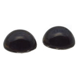 High Domed Dark Dog Glass Eyes