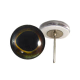 Dark Fish Glass Eyes on Wire Pin Posts