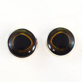 Sew On Buttons Dark Yellowtail Fish Glass Eyes