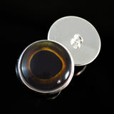 Sew On Buttons Dark Yellowtail Fish Glass Eyes