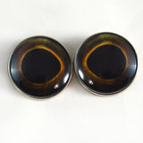 Sew On Buttons Dark Yellowtail Fish Glass Eyes