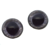 High Domed Dark Gray Realistic Cat Glass Eyes