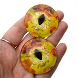 Fall Leaves Dragon Glass Eyes