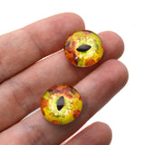 Fall Leaves Dragon Glass Eyes