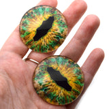 Transfixing Earth Dragon Glass Eyes