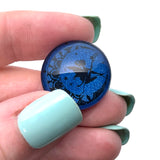 Metallic Blue Moon Fairy 20mm Cabochon