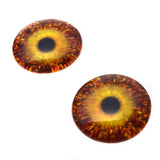 Fall Autumn Gold and Red Branches Fantasy Glass Eyes