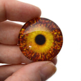Fall Autumn Gold and Red Branches Fantasy Glass Eyes