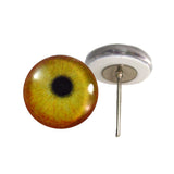 Flamingo Glass Eyes on Wire Pin Posts
