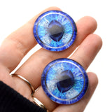 Blue Odin Glass Eyes Viking Cabochons