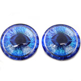 Blue Odin Glass Eyes Viking Cabochons