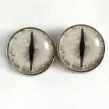 Glow in the Dark Sew On Button 30mm Dragon Glass Eyes