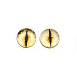 Glowing Yellow Dragon Glass Eyes