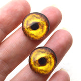 Golden Lion Glass Eyes