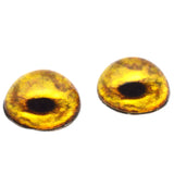 High Domed Golden Lion Glass Eyes