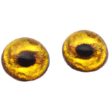 High Domed Golden Lion Glass Eyes