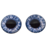 High Domed Gray Blue Human Glass Eyes