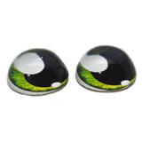 High Domed Green Anime Glass Eyes