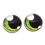 High Domed Green Anime Glass Eyes