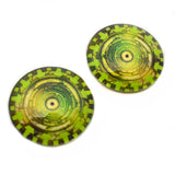40mm Green Cogs Cyberpunk Glass Eyes