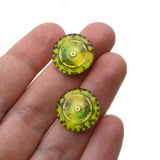 computer Green Cogs Cyberpunk Glass Eyes