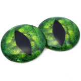 Pine Tree Green Dragon Glass Eyes