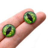 Pine Tree Green Dragon Glass Eyes