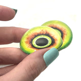 High Domed Eyes Green Monster Glass Eyes