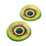 High Domed Eyes Green Monster Glass Eyes