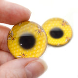 High Domed Honeycomb Honey Bee Glass Eyes