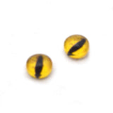 Golden Yellow Dinosaur Dragon Glass Eyes