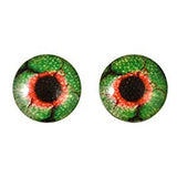 20mm Glow in the Dark Green Zombie Glass Eyes