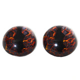 High Domed Lava Dragon Glass Eyes
