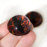 High Domed Lava Dragon Glass Eyes